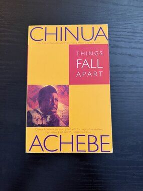 Things Fall Apart Chinua Achebe Anchor Books 1994 Paperback Yellow Red Cover